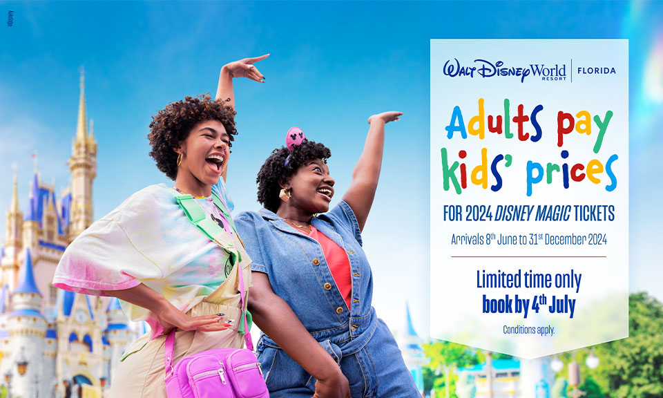 Adults pay kid's prices on Disney Magic Tickets