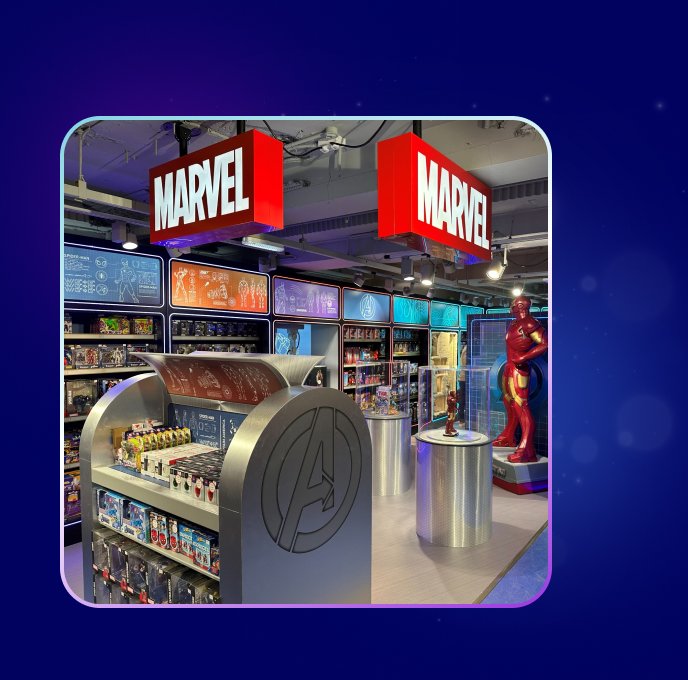 Hamley's with Marvel & Star Wars